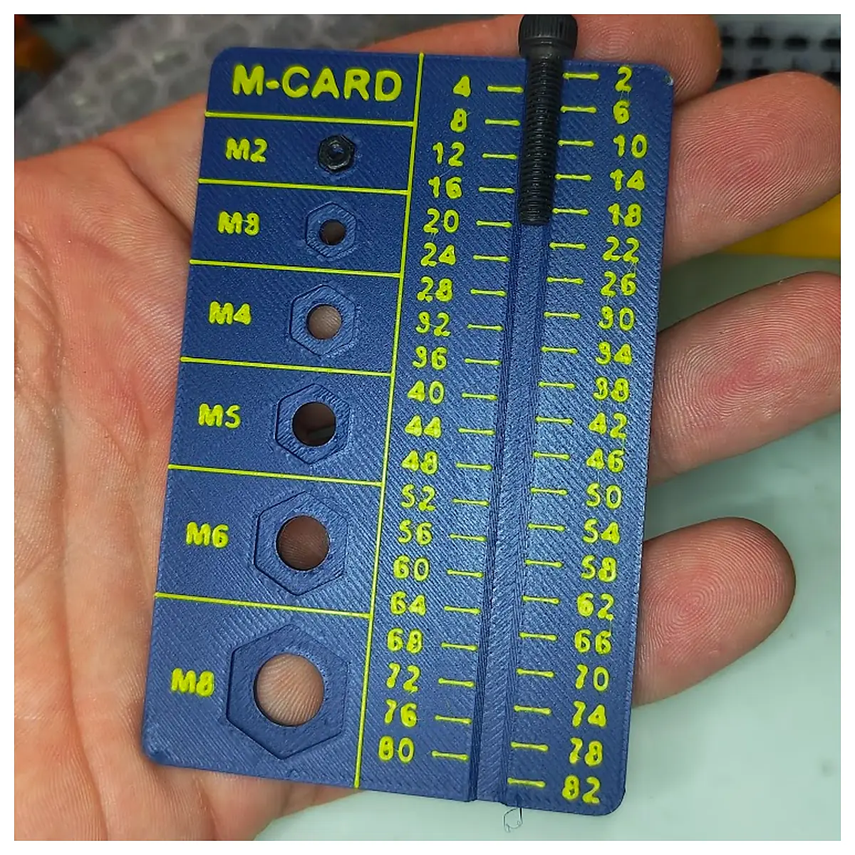 Pocket Gauge Screws Nuts M Card Measurement Tool Fasteners Repair Parts Universal