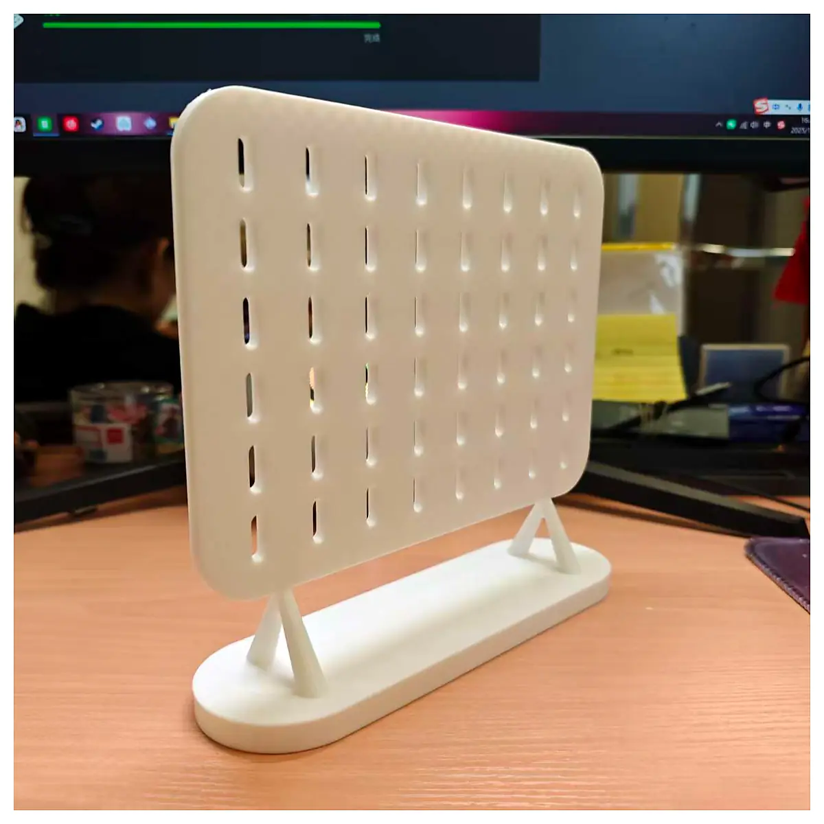 Desktop Pegboard Wall Mounted Organizer Storage Board Tool Holder Hooks Display Home Office Craft Supplies 10x12 Inch