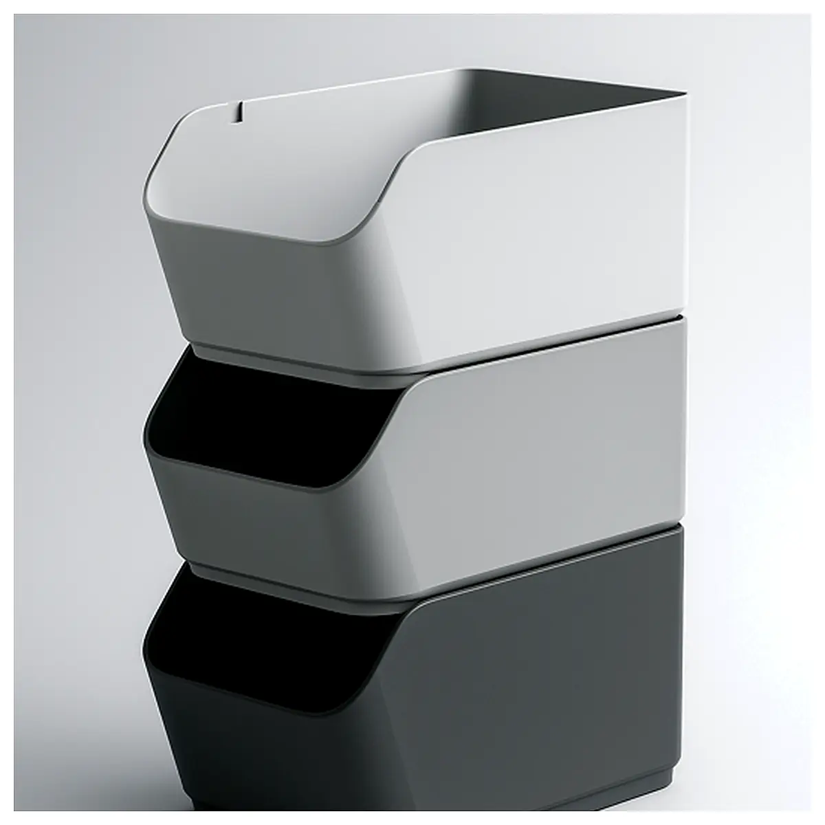 Stackable Storage Bins 3 Tier Set Organizer Storage Solutions Space Saving Maximize Storage
