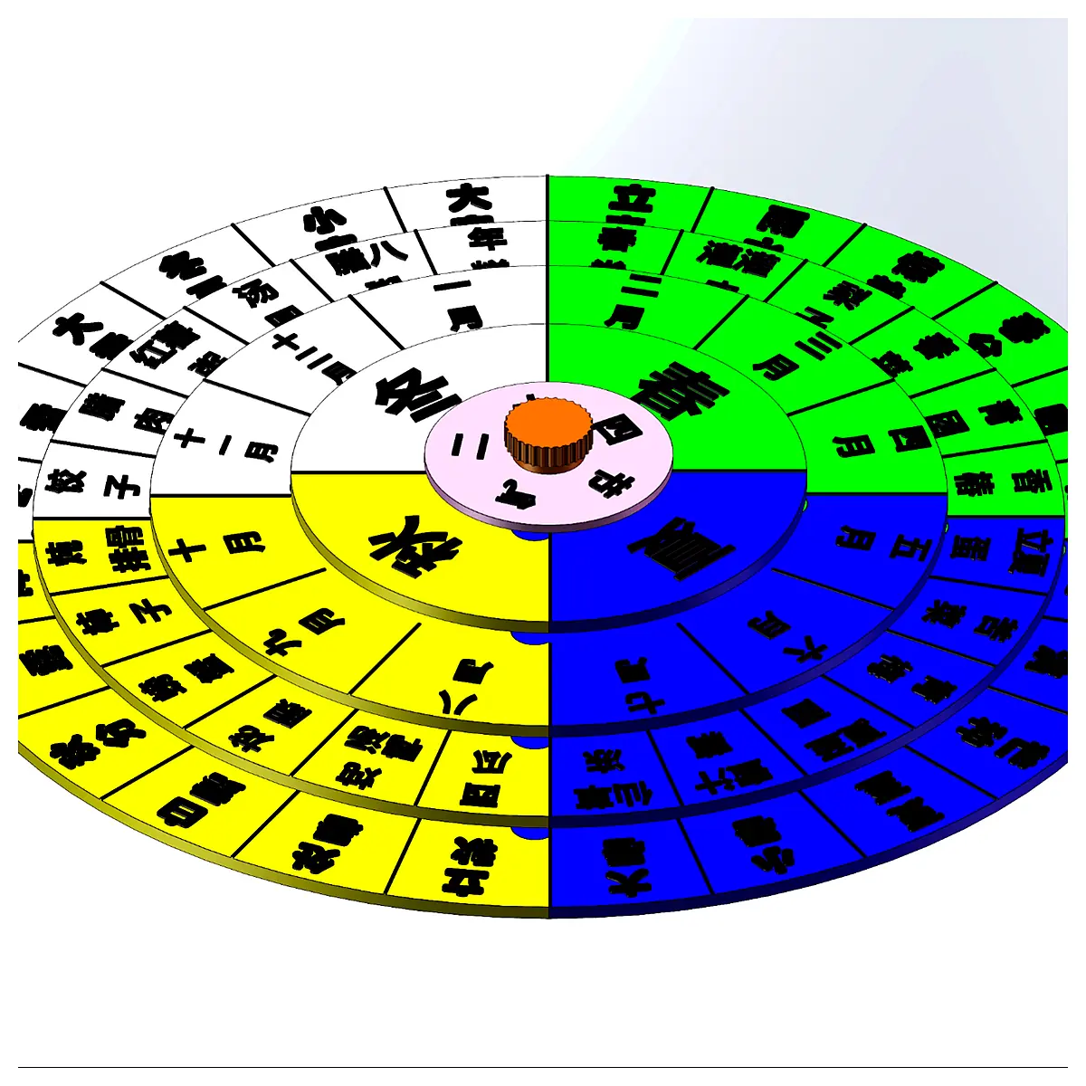 Solar Terms Disk 24 Solar Terms Calendar Traditional Timekeeping Lunar Calendar Seasonal Chart Observation Tool Learning Education