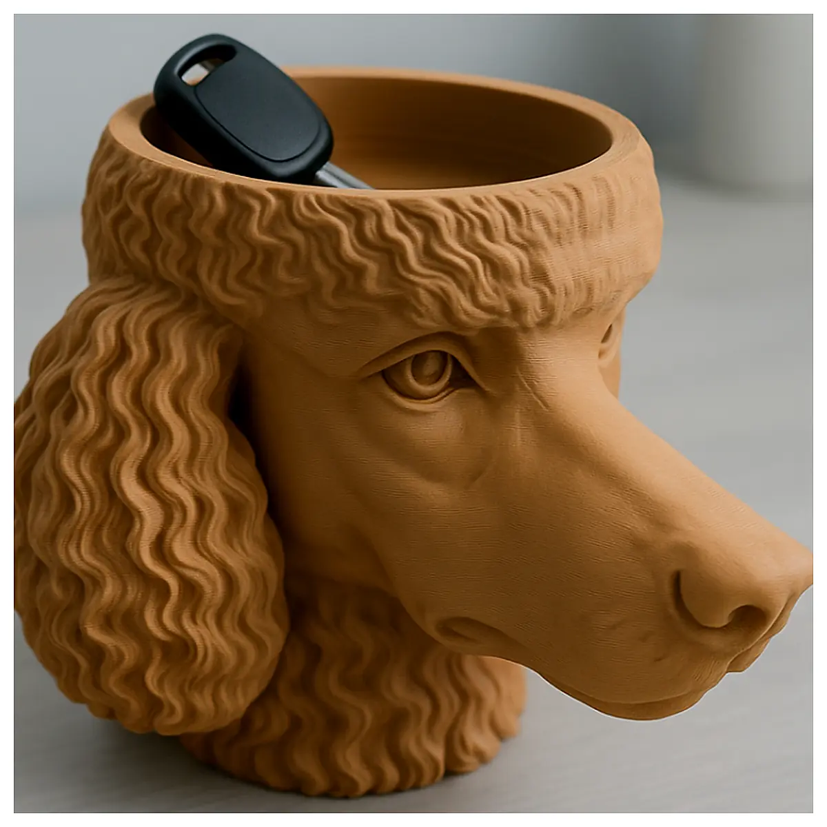 Catchall Bowl Poodle Head Dog Bowl Collection Universal Pet Bowl Easy Clean Dog Supplies Ceramic Catch Basin