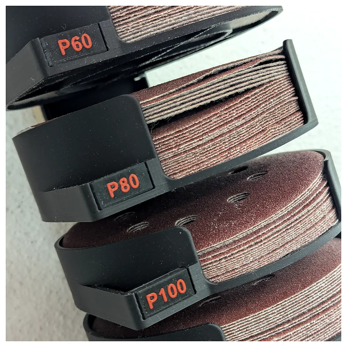 Modular Sandpaper Organizer Removable Sanding Kit Grinding Tools Universal Sandpaper Holder Accessory