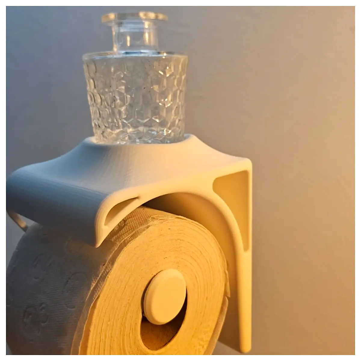 Toilet Paper Holder Bathroom Shelf Holder Toothbrush Holder Paper Towel Rack Wall Mounted Multi Function Storage