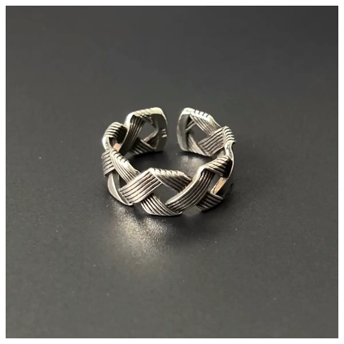 Woven Ring Staple Ring Simple Style Ring Fastener Ring Jewelry Spring Clip Fasteners
