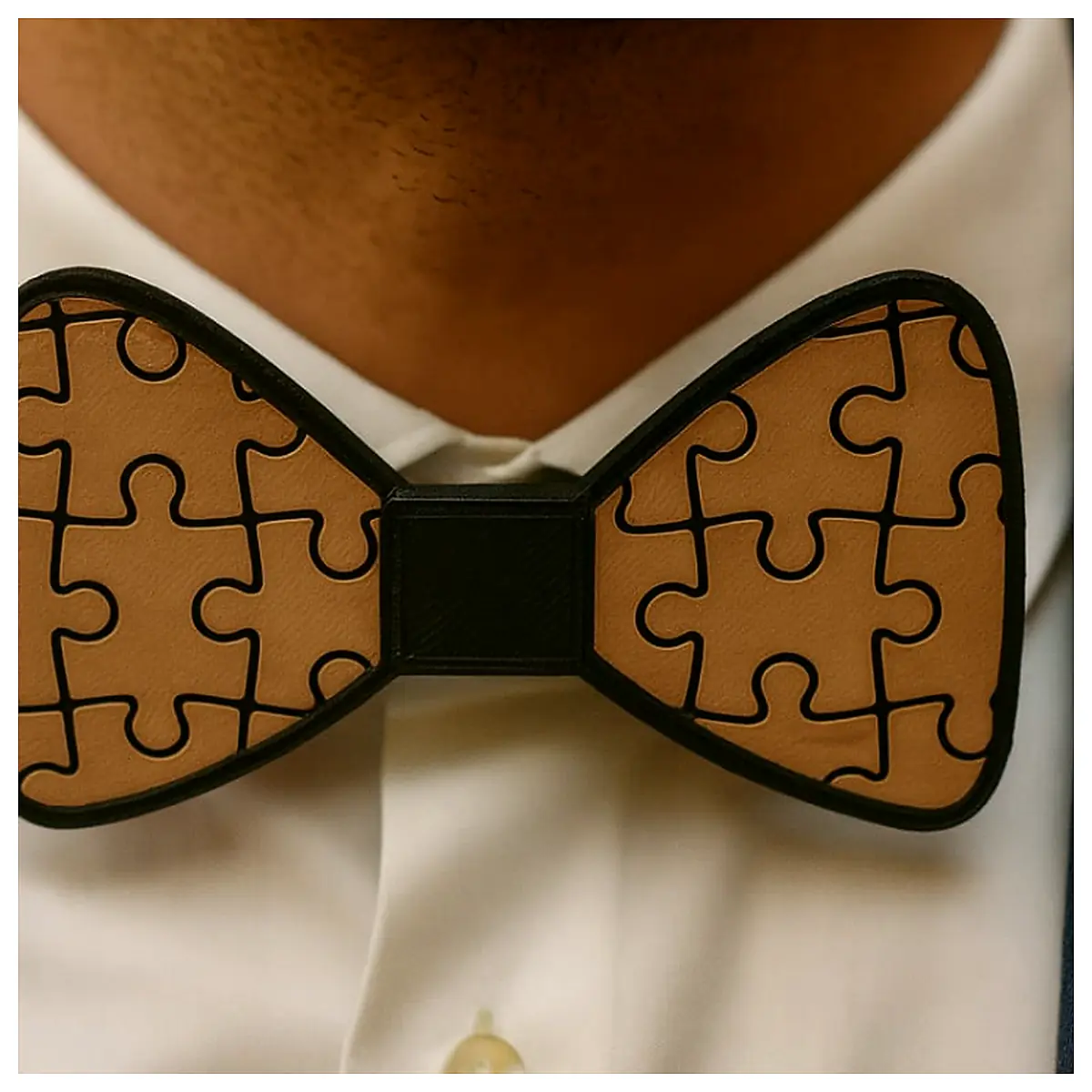 Puzzle Bow Tie Elegant Men s Decoration Formal Wear Necktie Accessories Multi Functional Tie Clip Tie Fixing