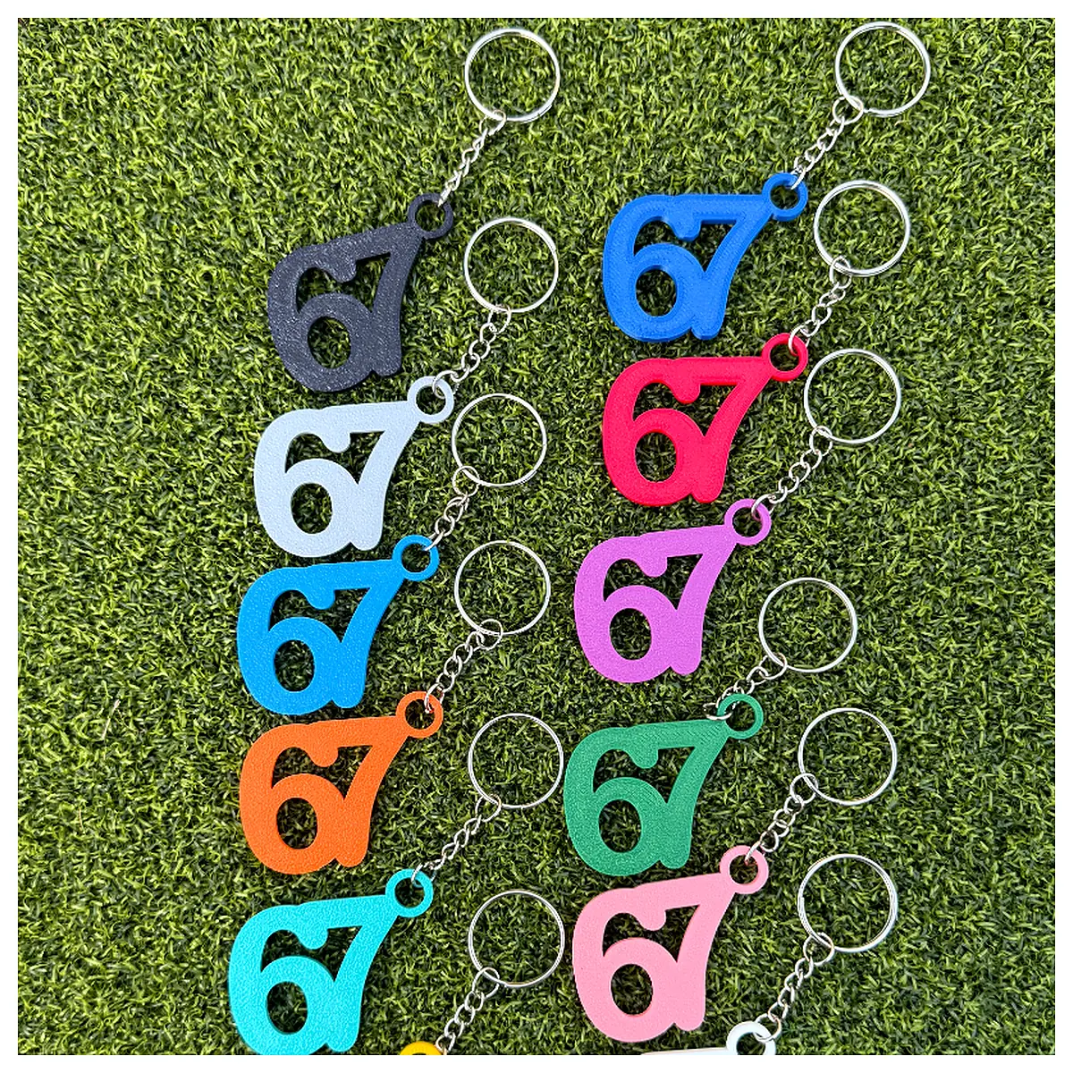 Keychain Backpack Charm 67 Piece Set Accessory Parts Repair Fix Decoration
