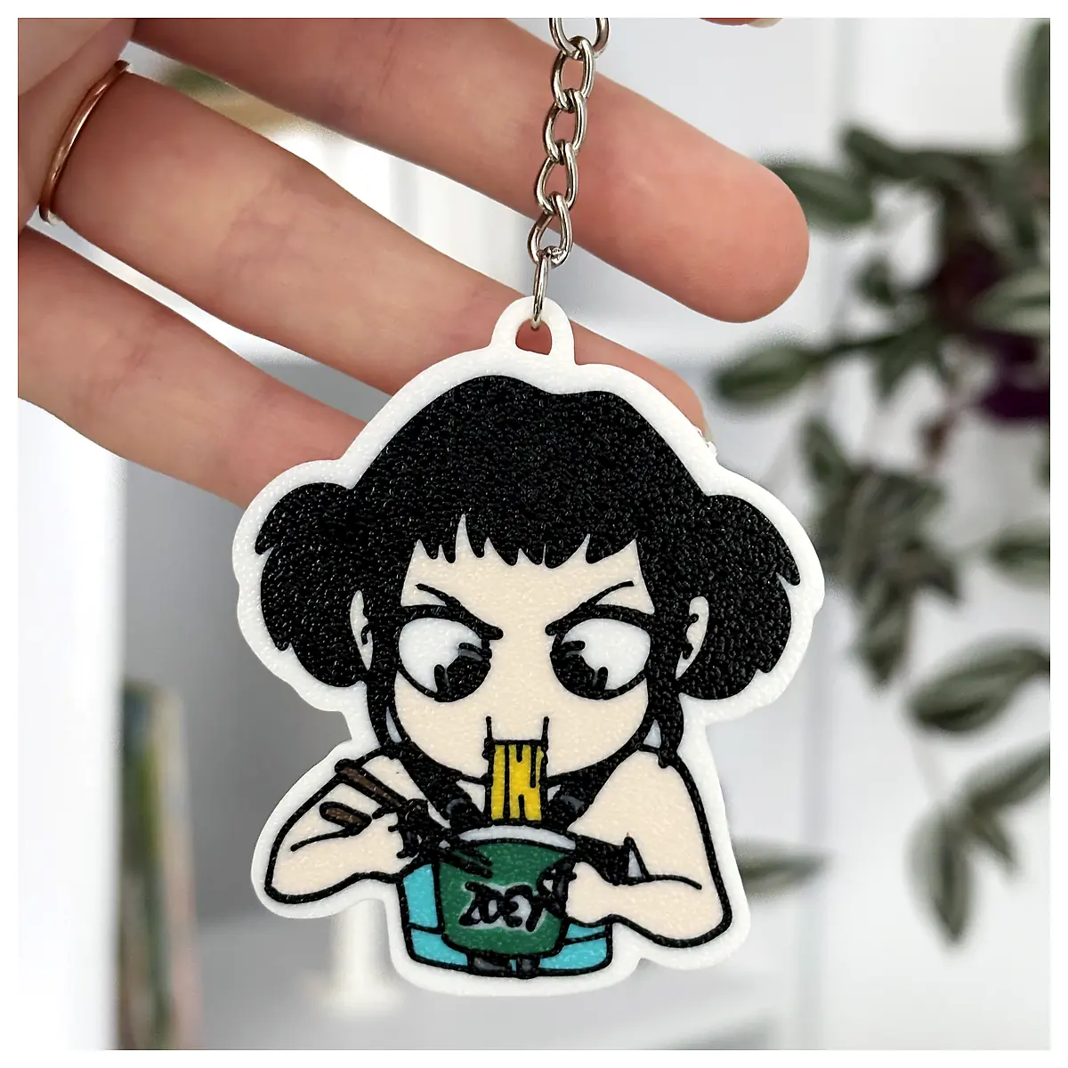 KPop Anime Demon Hunters Ramen Keychains Collectible Charms Food Bowl Keyrings Anime Accessories