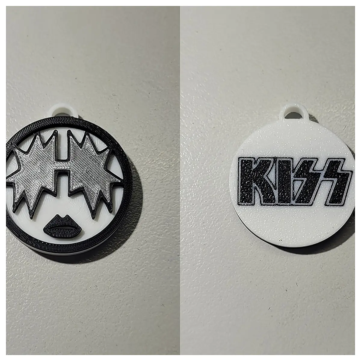 Kiss Spaceman Double Sided Keychain Space Explorer Souvenir Gift Collectible Car Key Phone Accessory