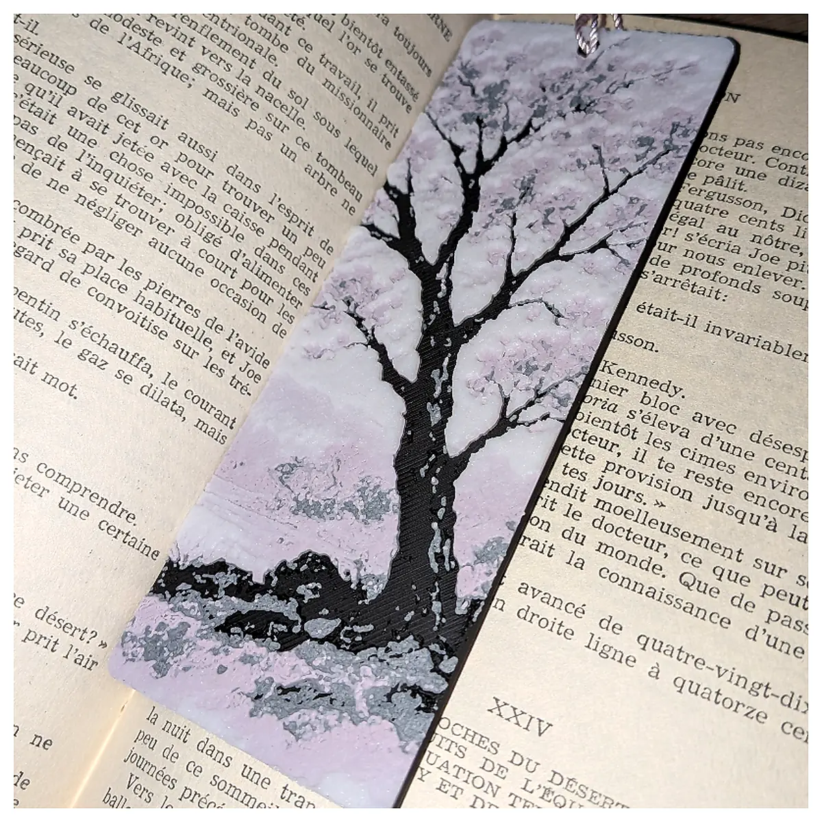 Bookmark Cherry Tree Illustration Tree Leaf Decoration Tree Art Garden Gift Leaf Collection