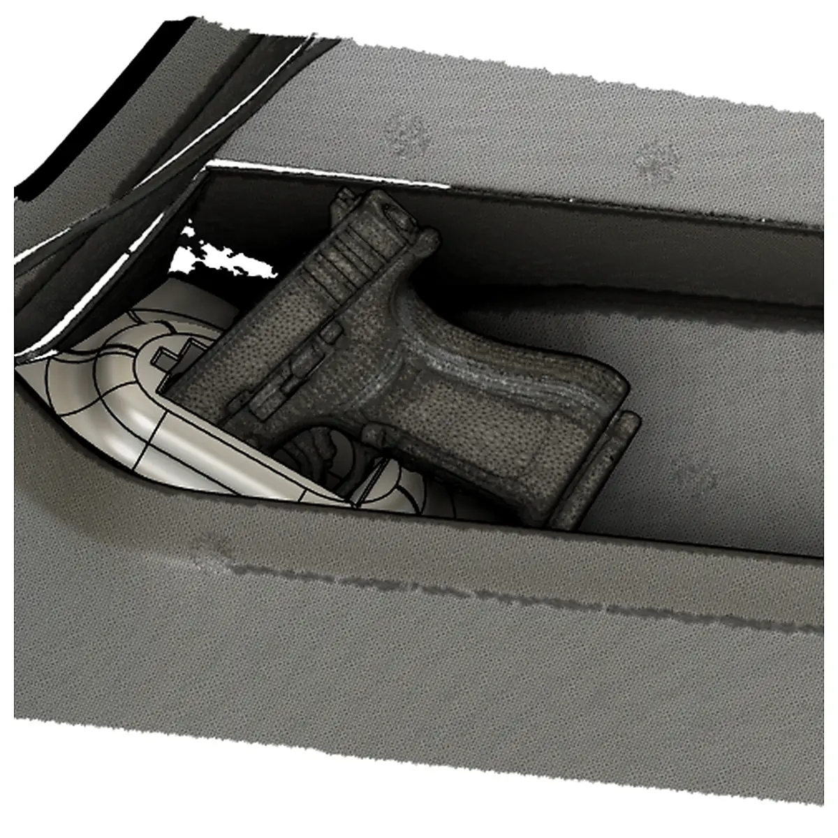 F150 F250 Side Arm Holster Gun Holster Gun Carry Tactical Holster Gun Accessories Gun Case