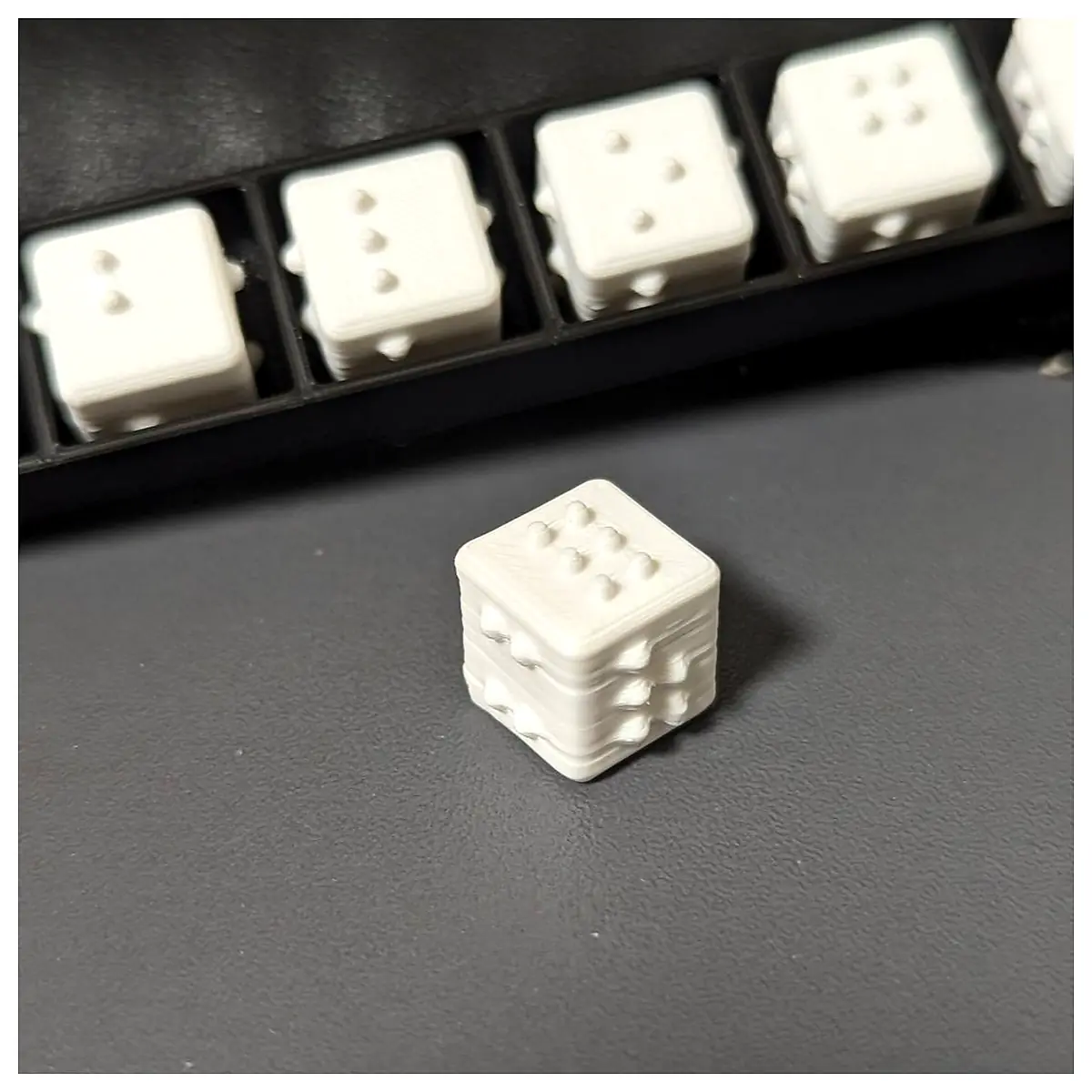 Braille Dice Set Tactile Dice Blind Dice Accessible Gaming Accessories Game Gift Braille Games Dice for the Visually Impaired