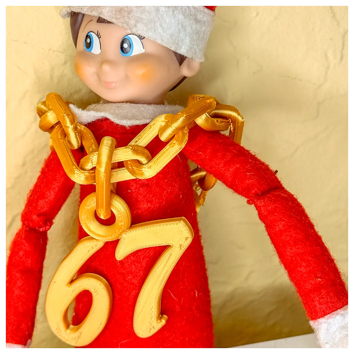 67 Six Seven Elf on the Shelf Tree Ornament Christmas Decoration Festive Gift Versatile Display Piece