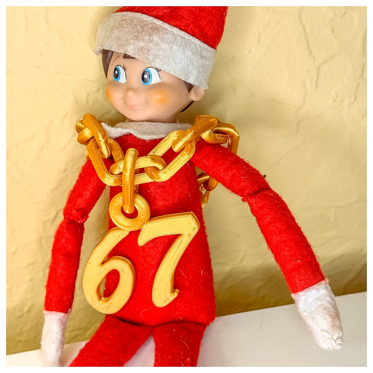 67 Six Seven Elf on the Shelf Tree Ornament Christmas Decoration Festive Gift Versatile Display Piece