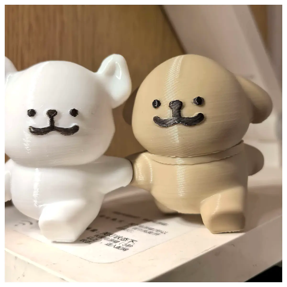 Line Dog Couple Magnetic Hand holding Figurine Pet Gift Romantic Accessory Dog Decoration Anniversary Present Couple Set