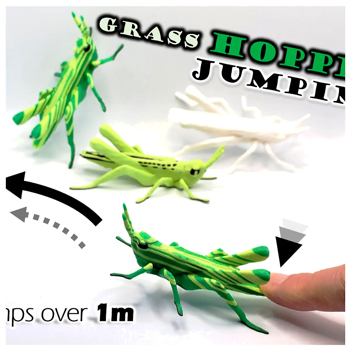 Grasshopper Jumping Toy Indoor Kids Activity Game Sensory Movement Early Learning Toddler Play