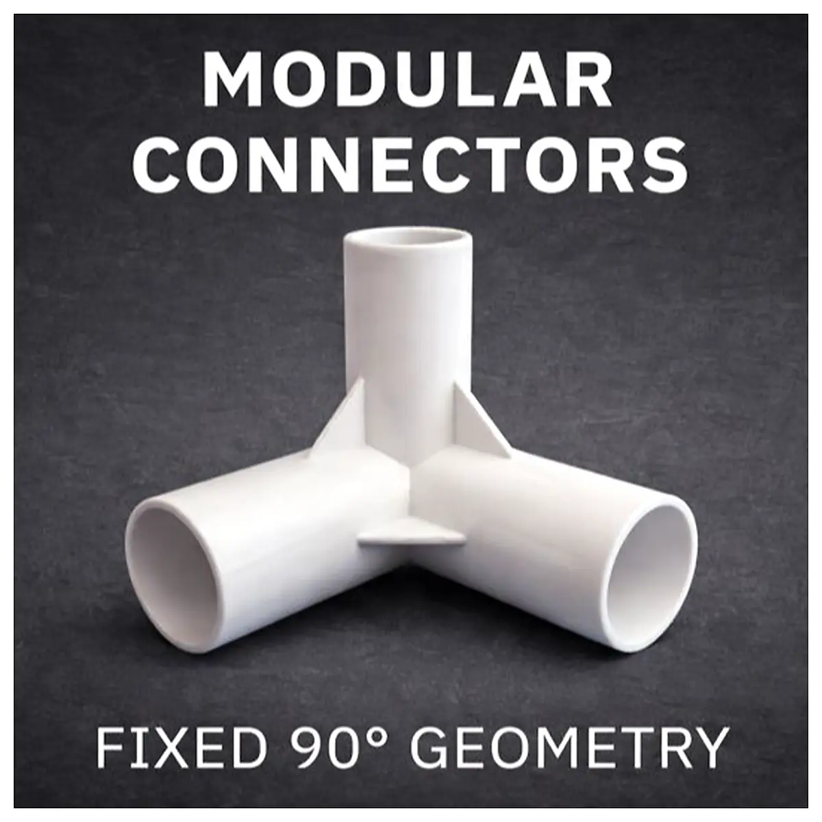 Customizable 3 Way Connector OpenSCAD Design 3 Way Connector Cable Connectors Repair Parts Electronic Components