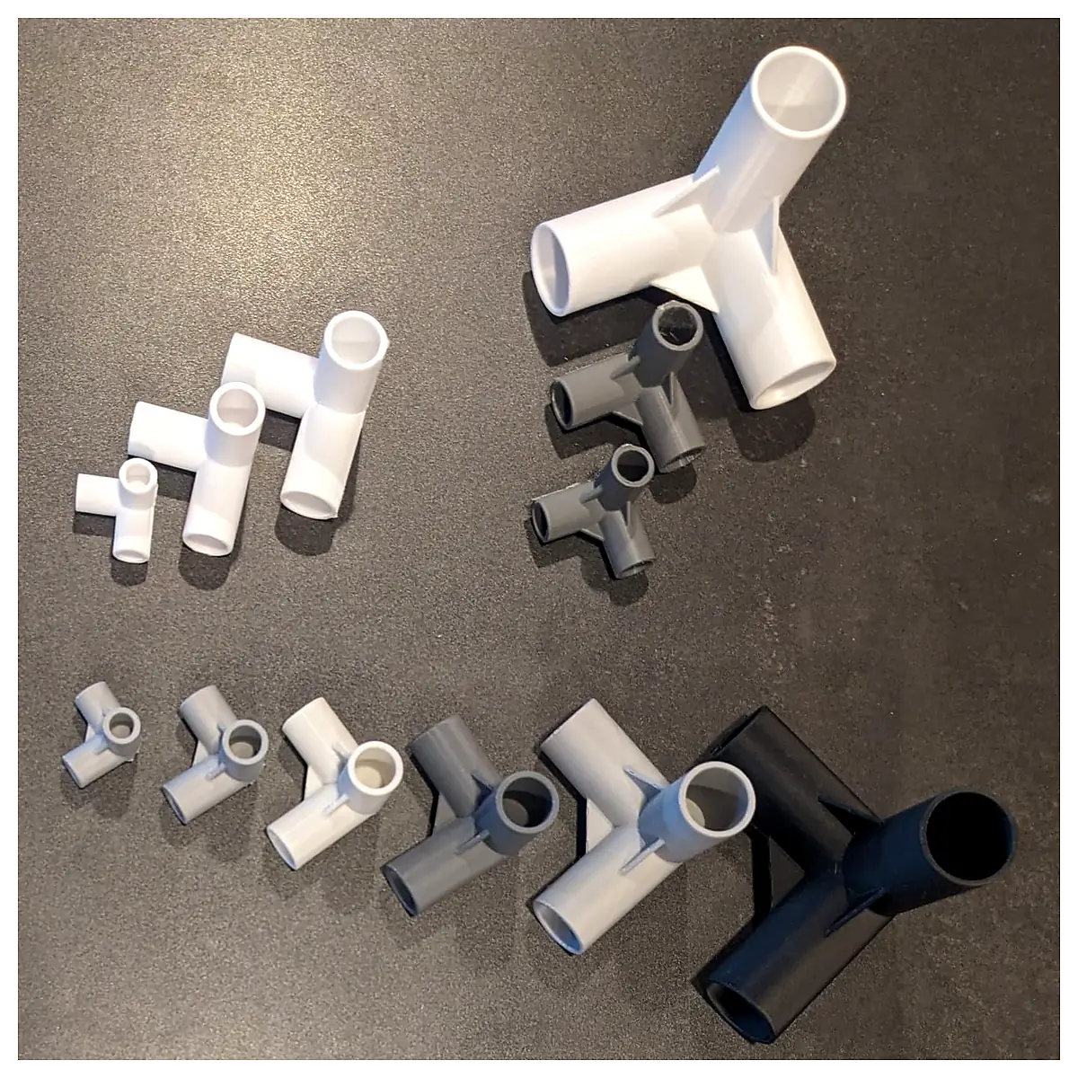 Customizable 3 Way Connector OpenSCAD Design 3 Way Connector Cable Connectors Repair Parts Electronic Components