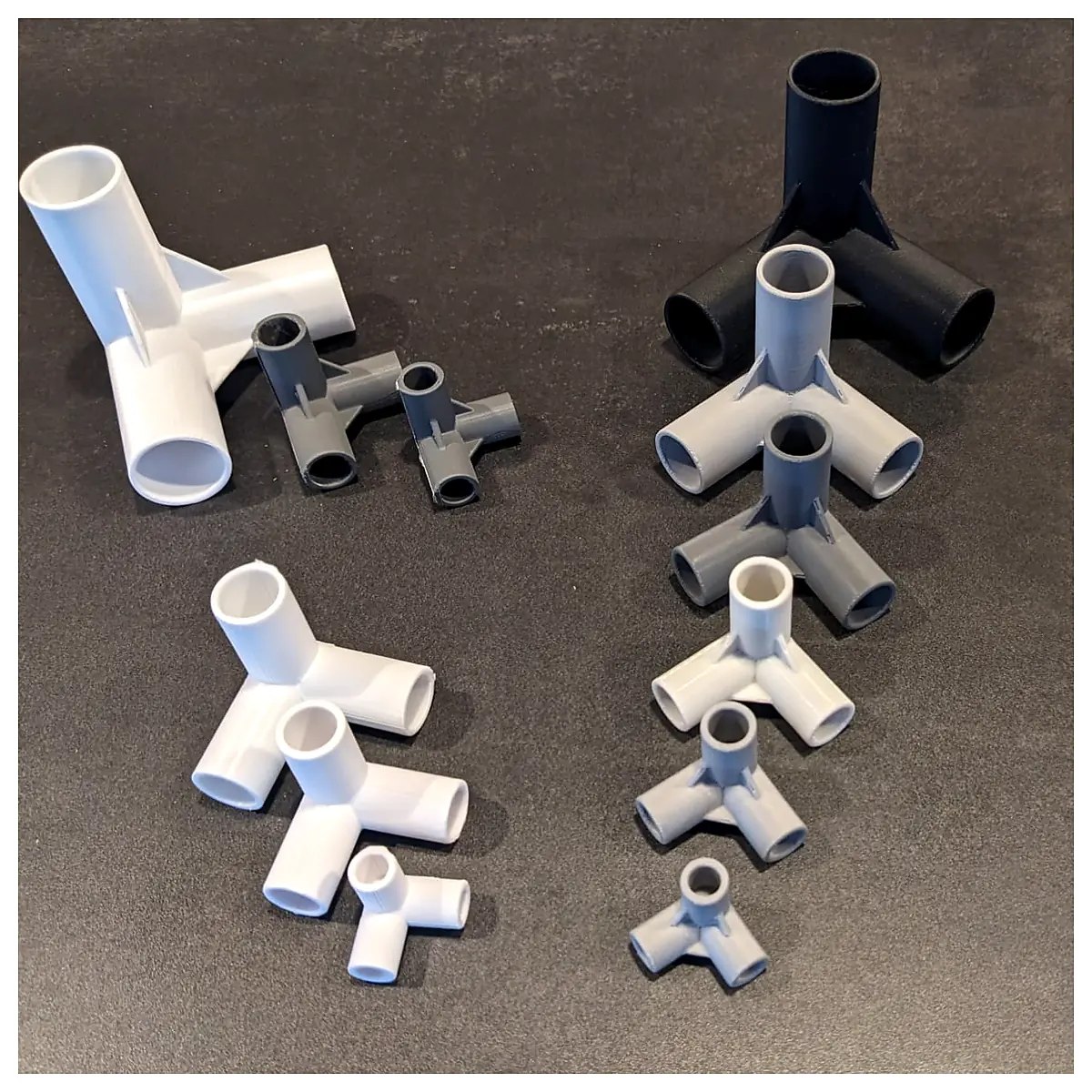 Customizable 3 Way Connector OpenSCAD Design 3 Way Connector Cable Connectors Repair Parts Electronic Components