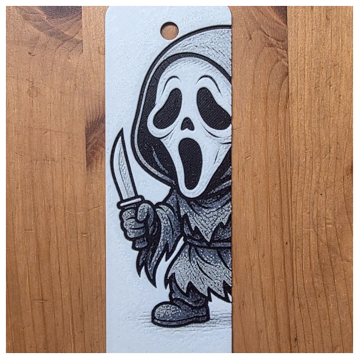 Scream Bookmark Horror Movie Collectible Scary Gift Ghost Theme Horror Story Movie Accessory