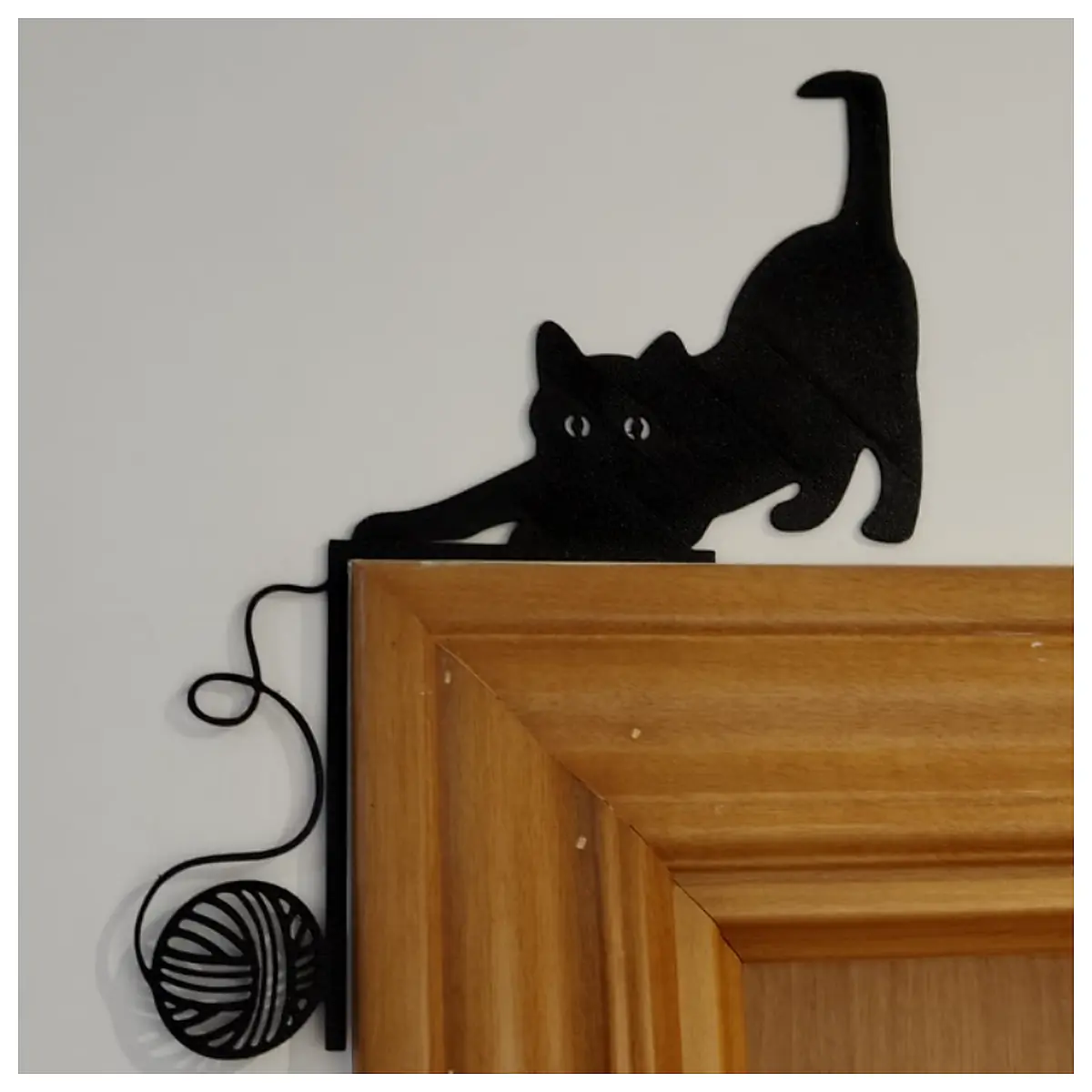 Cat Door Art Wall Decor Creative Cat Artwork Pet Decor Wall Hanging Home Decor Cat Lover Gift