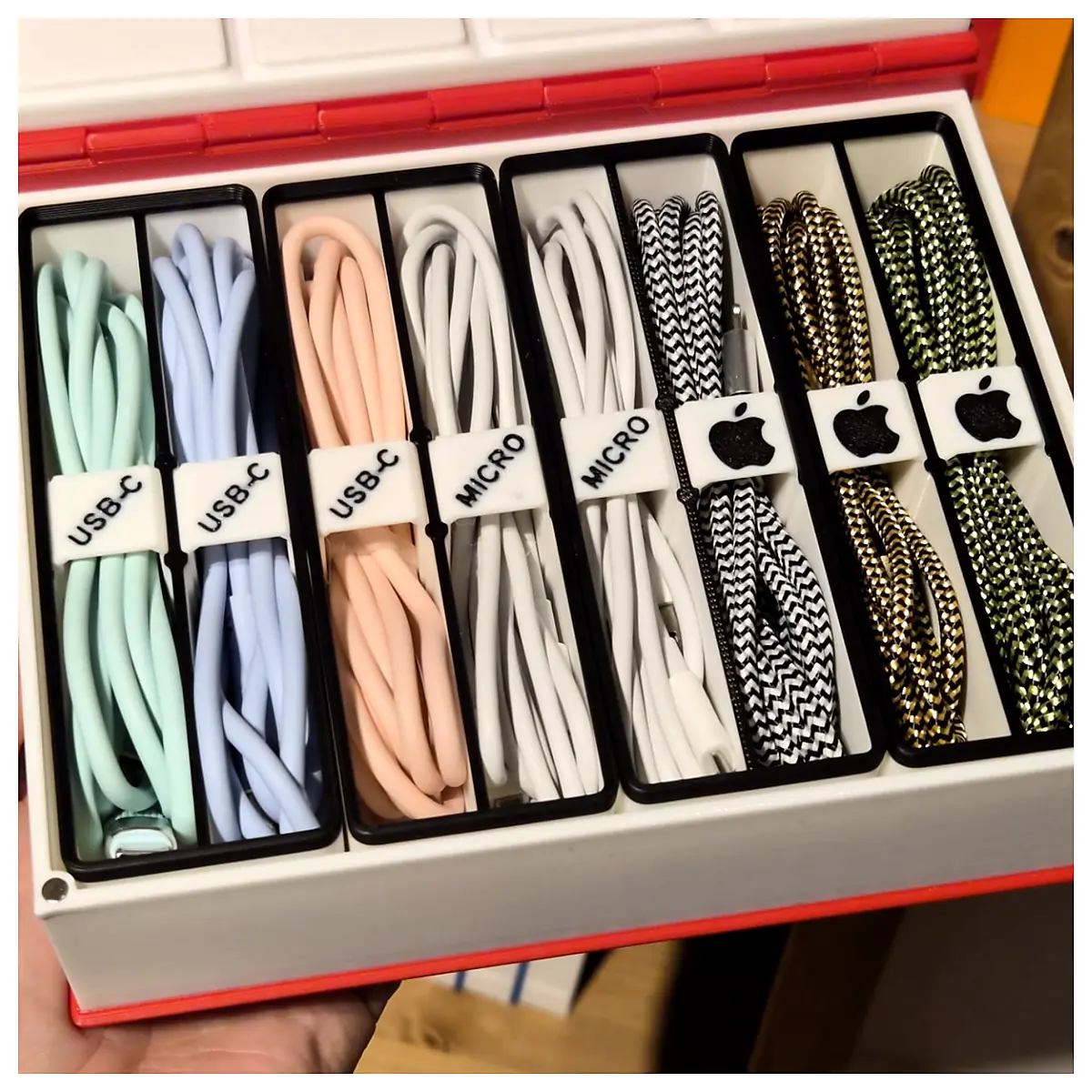 Cable Organizer Box Universal Cable Management System Desktop Storage Electronic Accessories Cable Organizer Cable Management Wire Storage