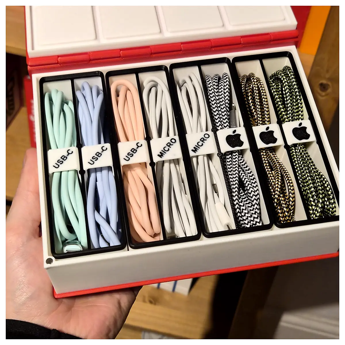 Cable Organizer Box Universal Cable Management System Desktop Storage Electronic Accessories Cable Organizer Cable Management Wire Storage