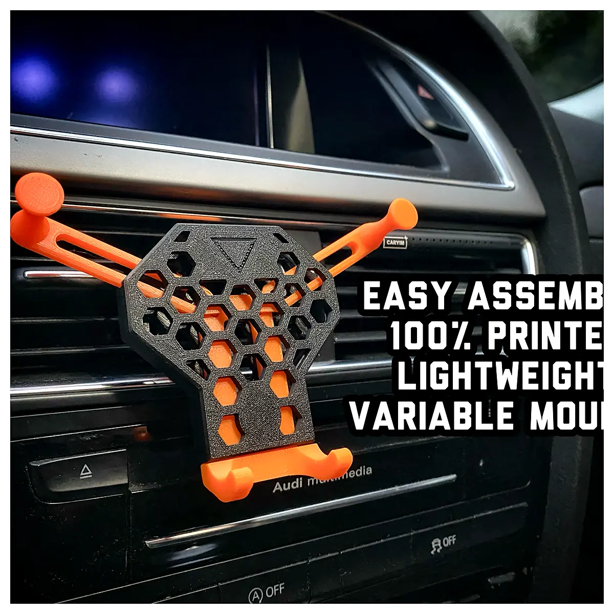 Car Phone Mount Delta Gravity Universal Holder Smartphone Mount Phone Holder Adjustable Grip Car Accessory