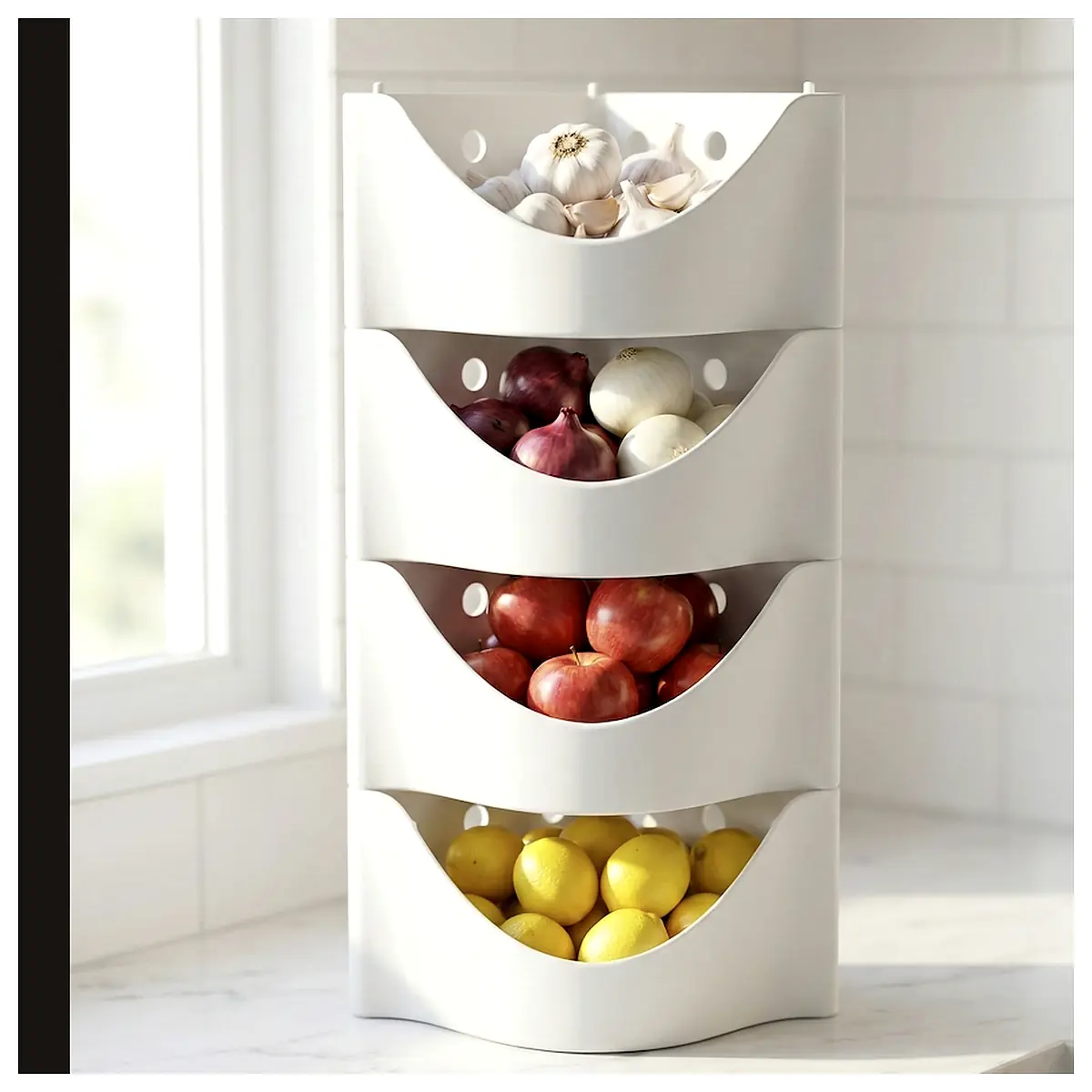 Modular Stackable Corner Storage Ventilated Shelving Units Storage Solutions Organization Space Optimization Home Storage