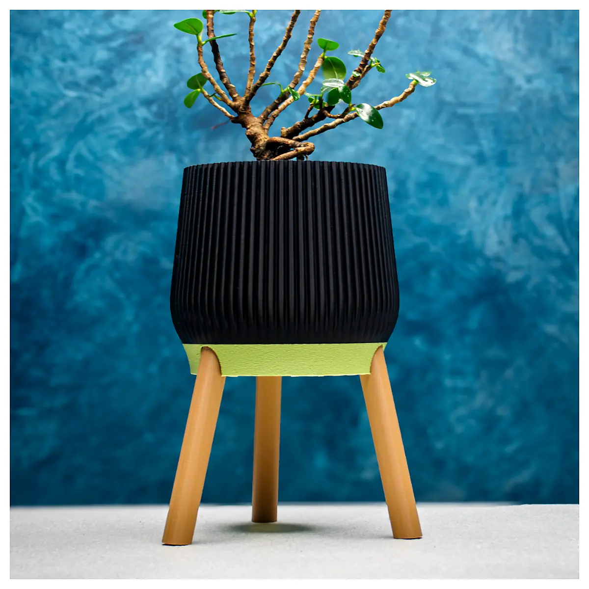 Mid Century Modern Plant Pot Ceramic Planter Succulent Container Indoor Flower Pot Desk Greenery Geometric Planter