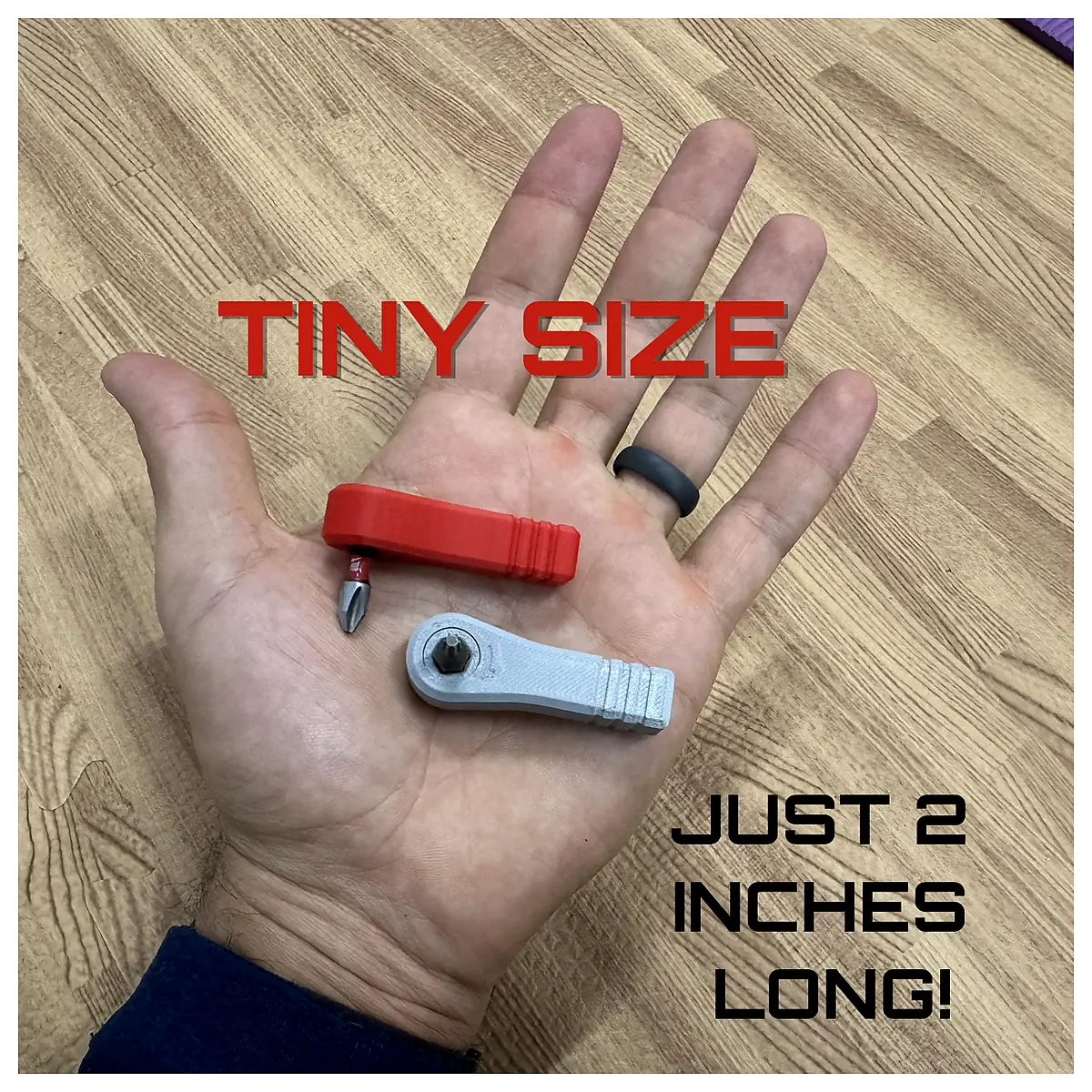 Micro EDC Pocket Ratchet Driver Print in Place Auto Repair Tools Parts Removal Diagnostic Tool