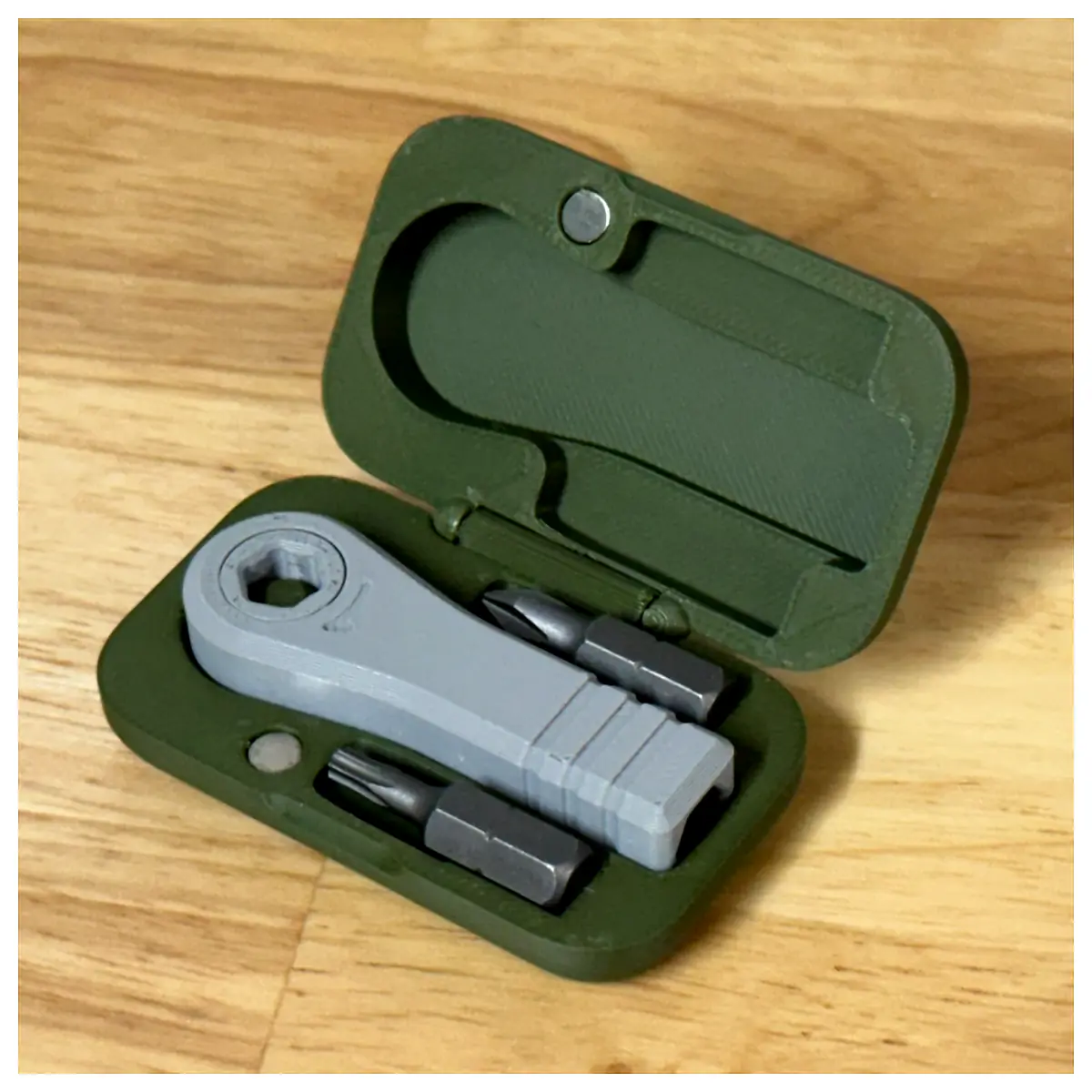Micro EDC Ratchet Case Magnetic Print in Place Automotive Repair Tool Car Diagnostics Ratchet Case Electronic Repair