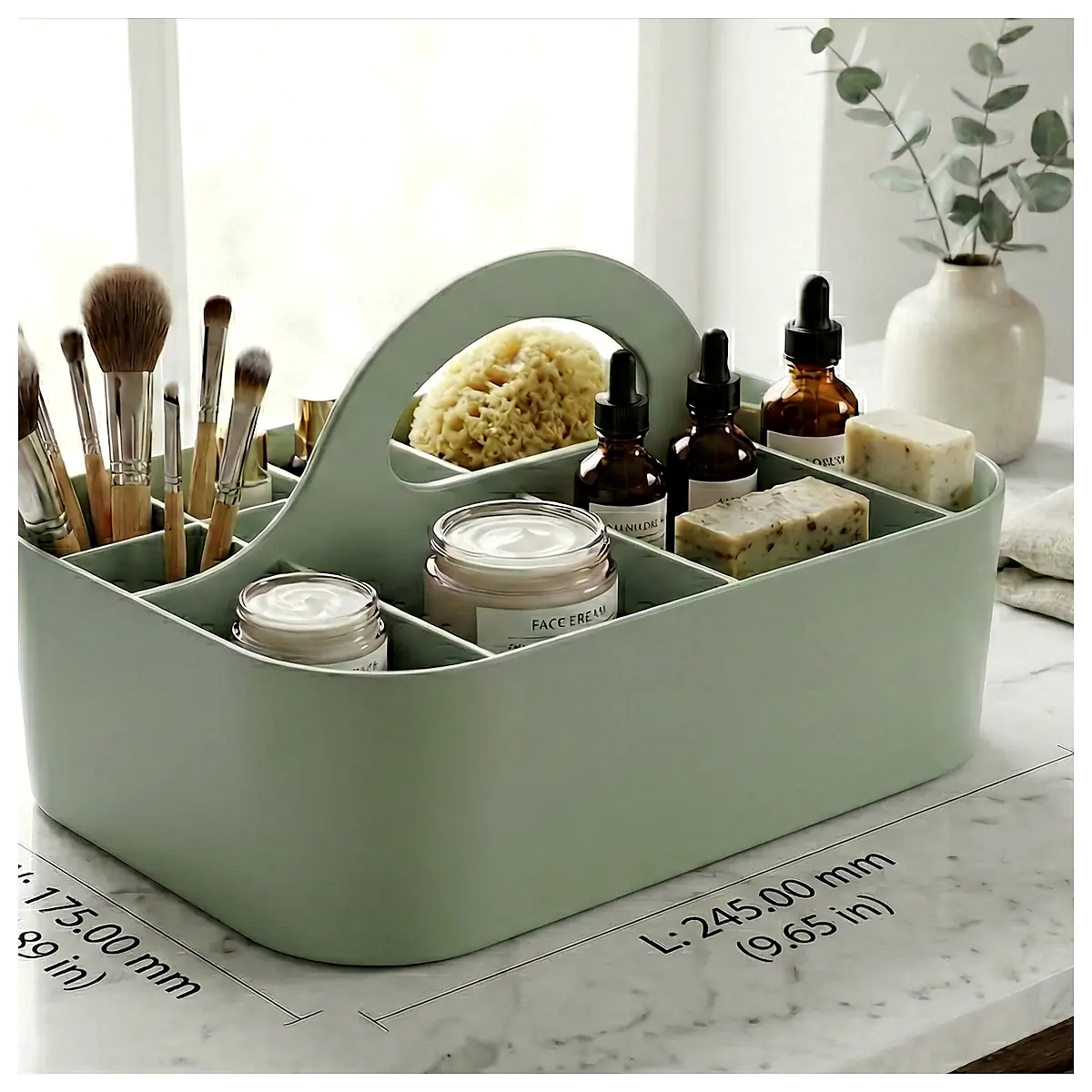 Bathroom Organizer Carry All Minimalist Storage Solutions Space Saver Easy to Carry