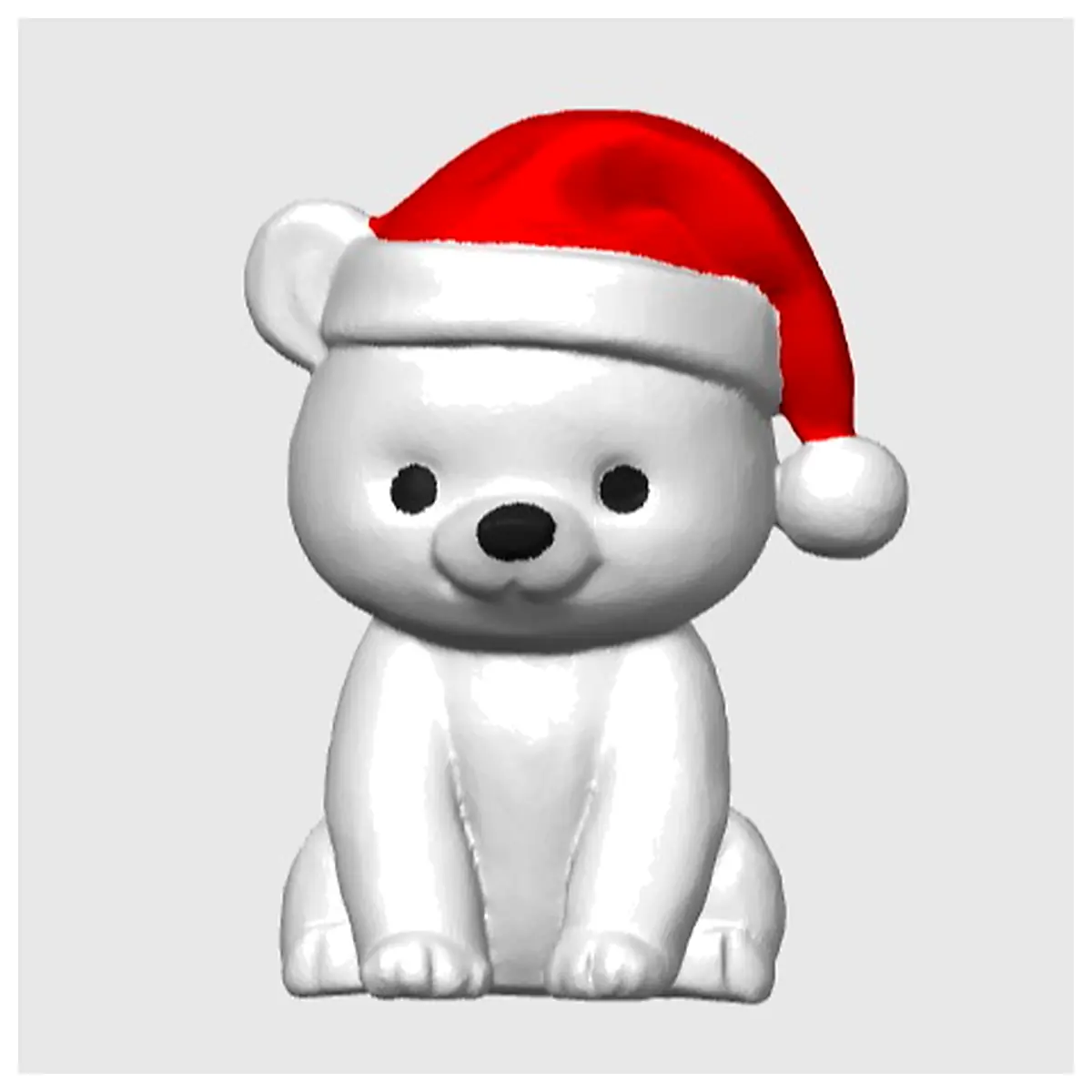 Polar Bear Keychain Cute Animal Keyring Gift Souvenir Ice Bear Snow Theme Present Friend Gift