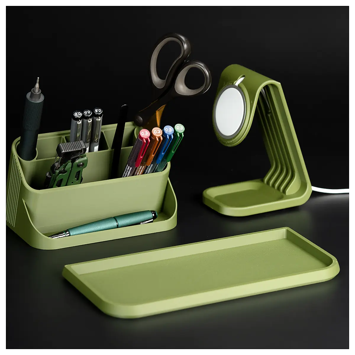 Modular Desk Organizer System MagSafe Phone Stand Storage Solutions Phone Holder Accessories Desk Organizer