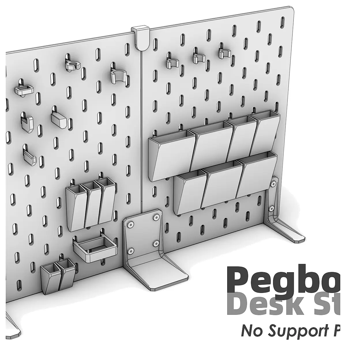 Pegboard Stand Desk Stand Support Adjustable Mounting Bracket Parts Repair Accessories