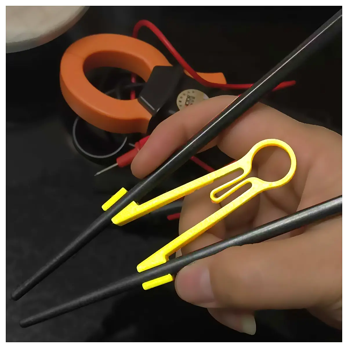 Multimeter Probe Holder One Hand Tool Electronic Repair Anti Slip Gadget Measurement Efficiency Probe Assistant