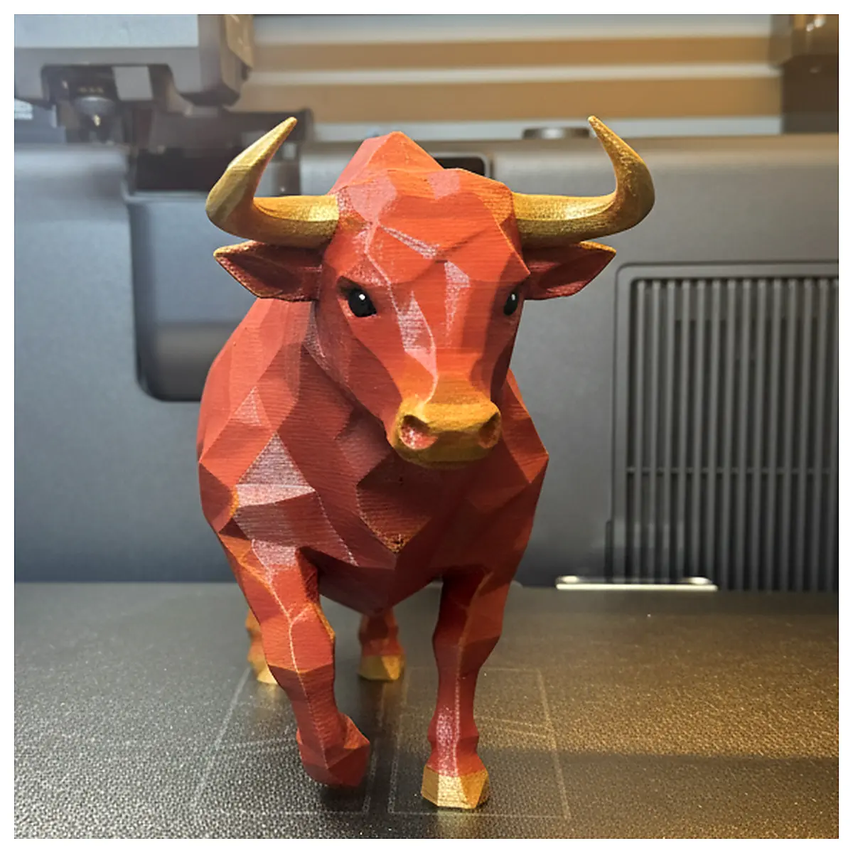Low Poly Bull Toys 3D Printed Accessories Parts Repair Replacement Parts Fix