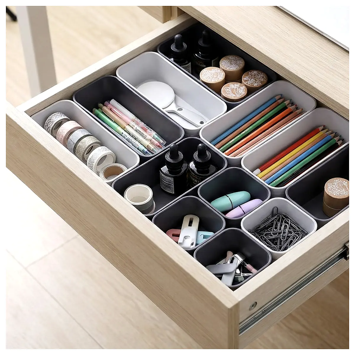 Drawer Organizer System Universal Storage Solutions Drawer Dividers Organization Parts Accessories