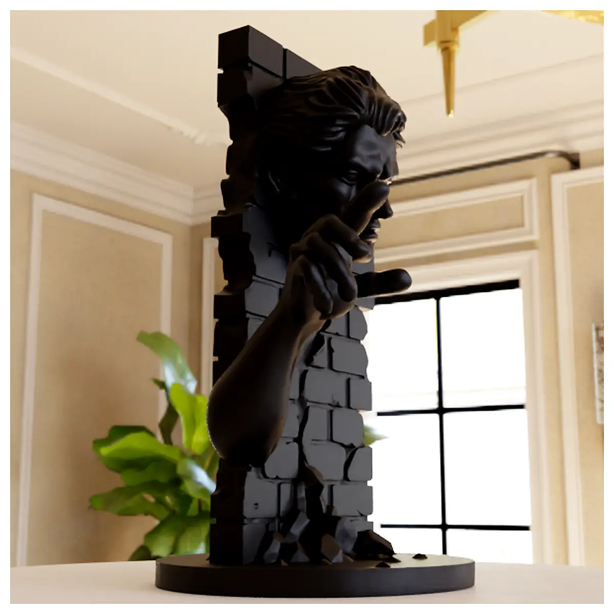 Wall Art Sculpture Figure Placement Modern Decor Wall Decor Art for Home Wall Decoration