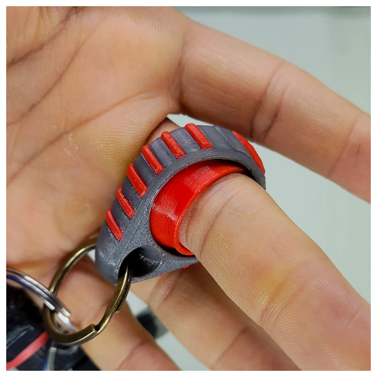 Spinning Ring Keychain Car Accessories Repair Parts Universal Keyring Multi Function