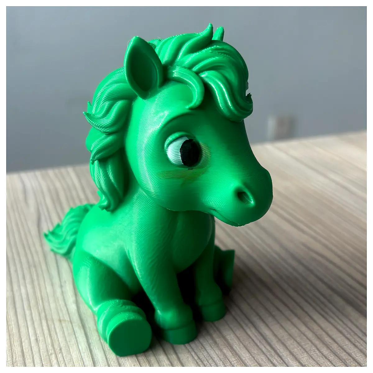 Cute Little Horse Toy Riding Model Animal Figure Kids Birthday Gift Plush Accessories Miniature Horse Parts