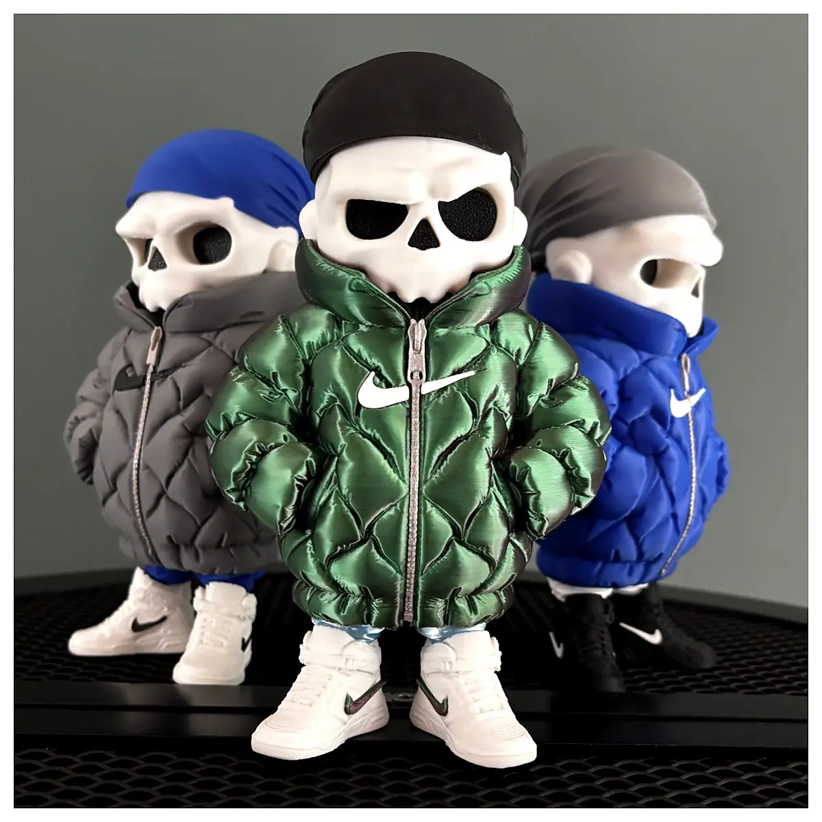 Cold Gang ZKULL Multi Part Skull Toy Skull Figures Skeleton Ice Cold Collectible Parts