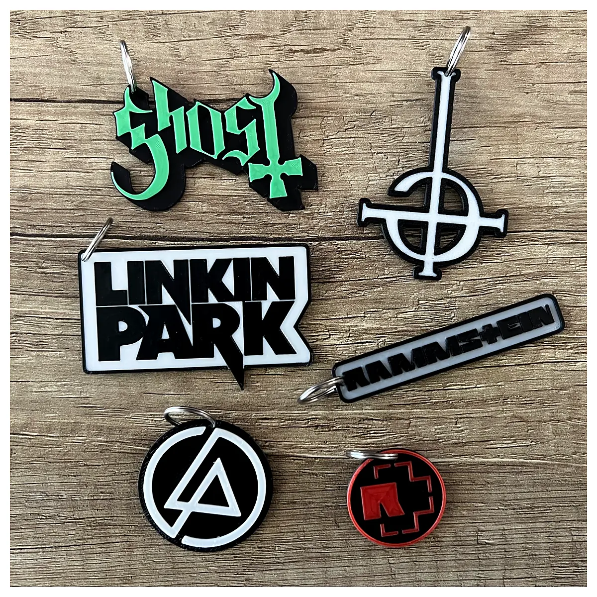 Keychain Linking Park Ghost Rammstein Parts Repair Lock Key Accessories Replacement
