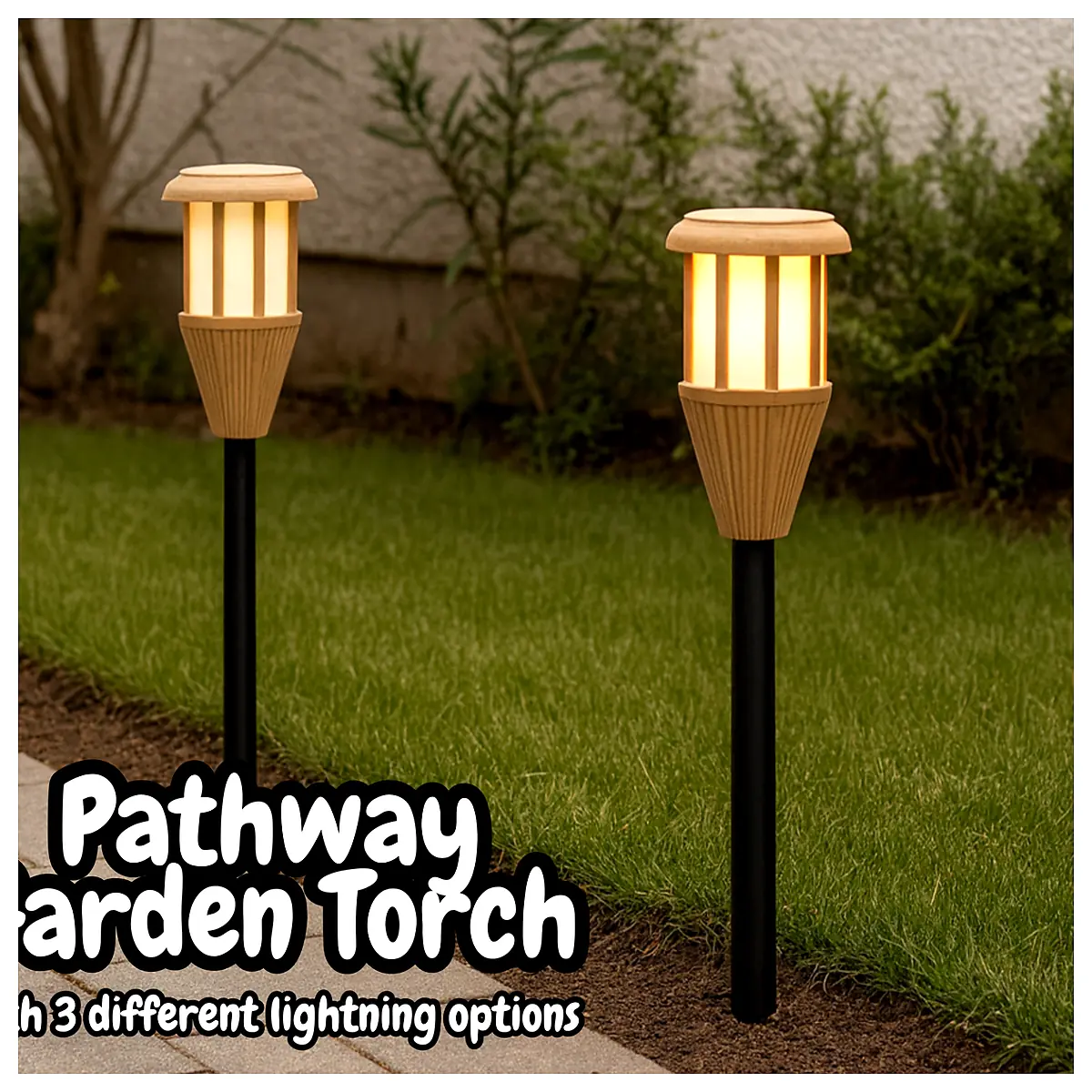 Garden Pathway Torch Outdoor Lighting Landscape Illumination Patio Night Garden Decor Accessories For Yard Patio