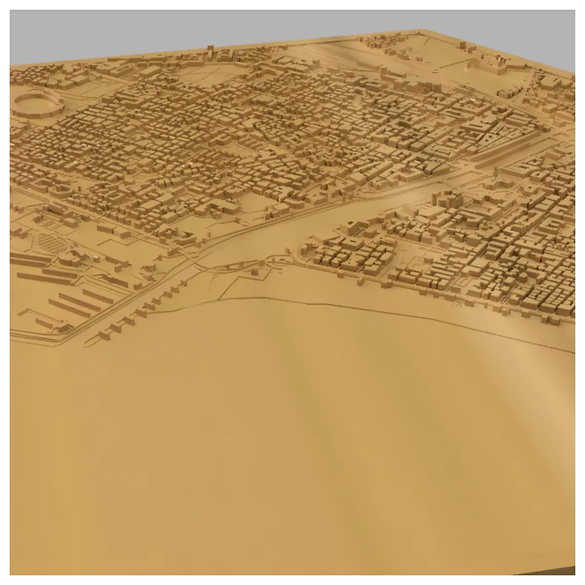 Pescara City 3D Model Architectural Model Cityscape Tourism Model Building Design Urban Simulation