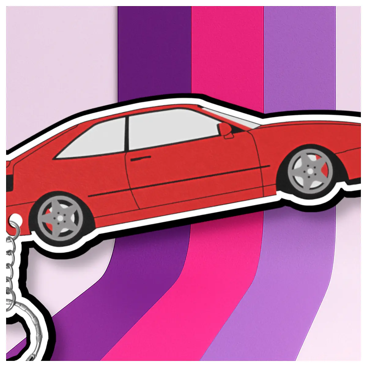 Corrado Keychain Car Accessory Auto Decoration Vehicle Parts Car Charm Daily Small Object Corrado Keychains