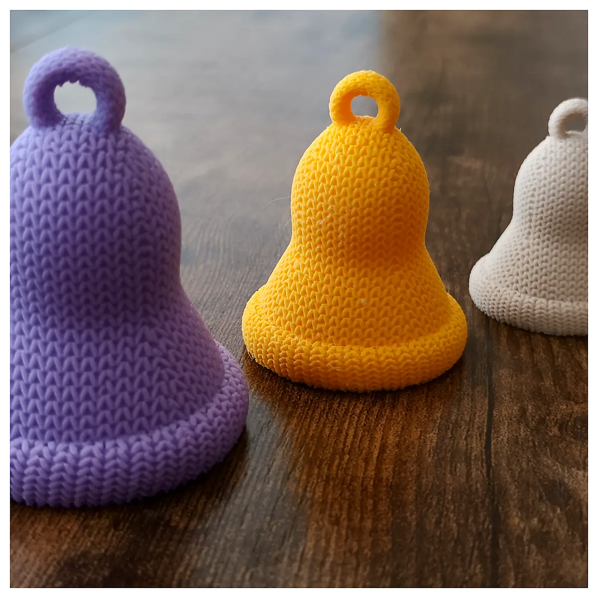 Knitted Bell Decoration Craft DIY Christmas Ornament Festive Gift Holiday Decor Smart Home