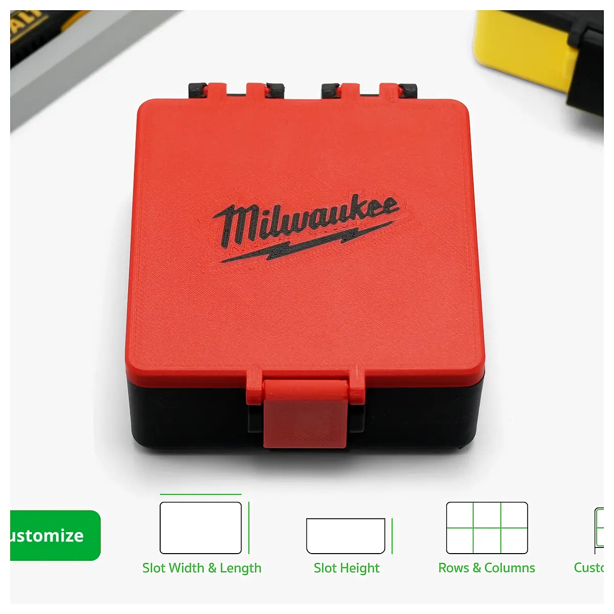 Milwaukee Tool Box Parts Repair Universal Storage Organizer Portable Tool Chest Large Capacity