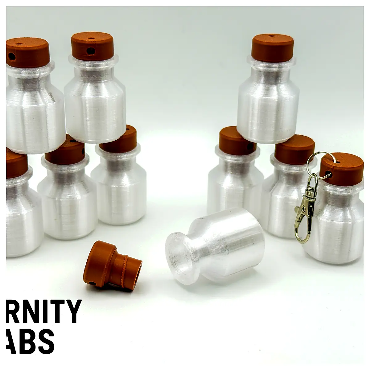 Small Bottle Screw Cap Container Lab Test Tube Experiment Vial Medical Supplies