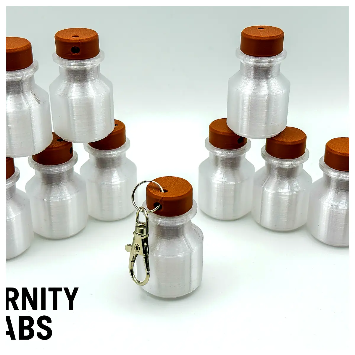 Small Bottle Screw Cap Container Lab Test Tube Experiment Vial Medical Supplies